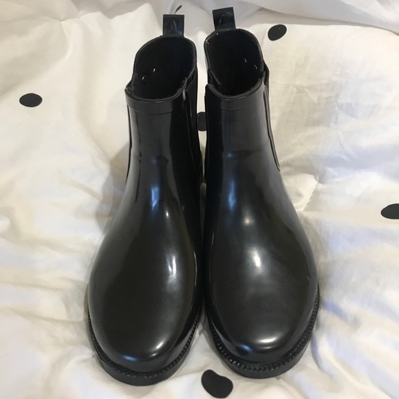 Michael Kors Black Rain Booties - Picture 7 of 8